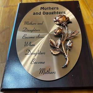 Mother and Daughter plaque